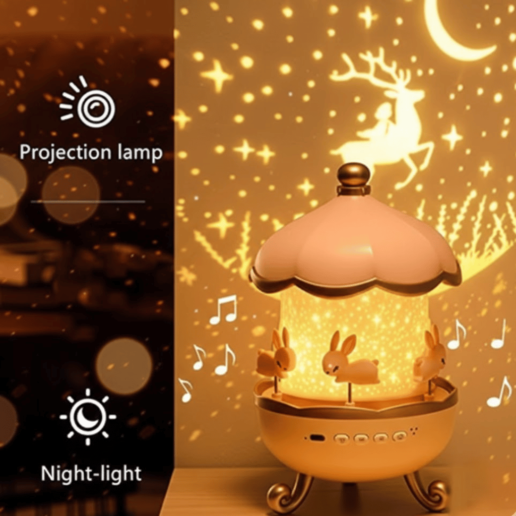 Bunny’s Carousel Musical Toy with Lights & Sound for Kids