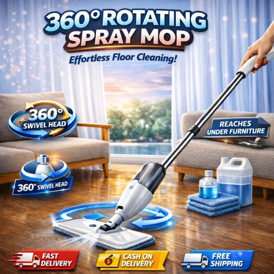 ممسحة رش دوارة 360 درجة للأرضية مع زجاجة قابلة لإعادة الملء - ممسحة أرضيات برذاذ دوّارة 360 درجة مع زجاجة قابلة لإعادة التعبئة