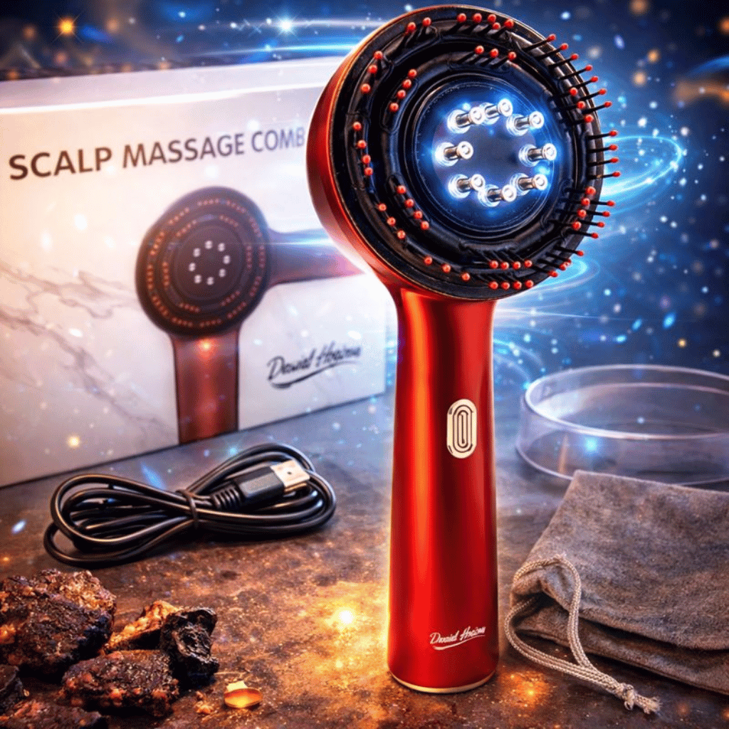 Scalp Massage Brush with Oil Applicator