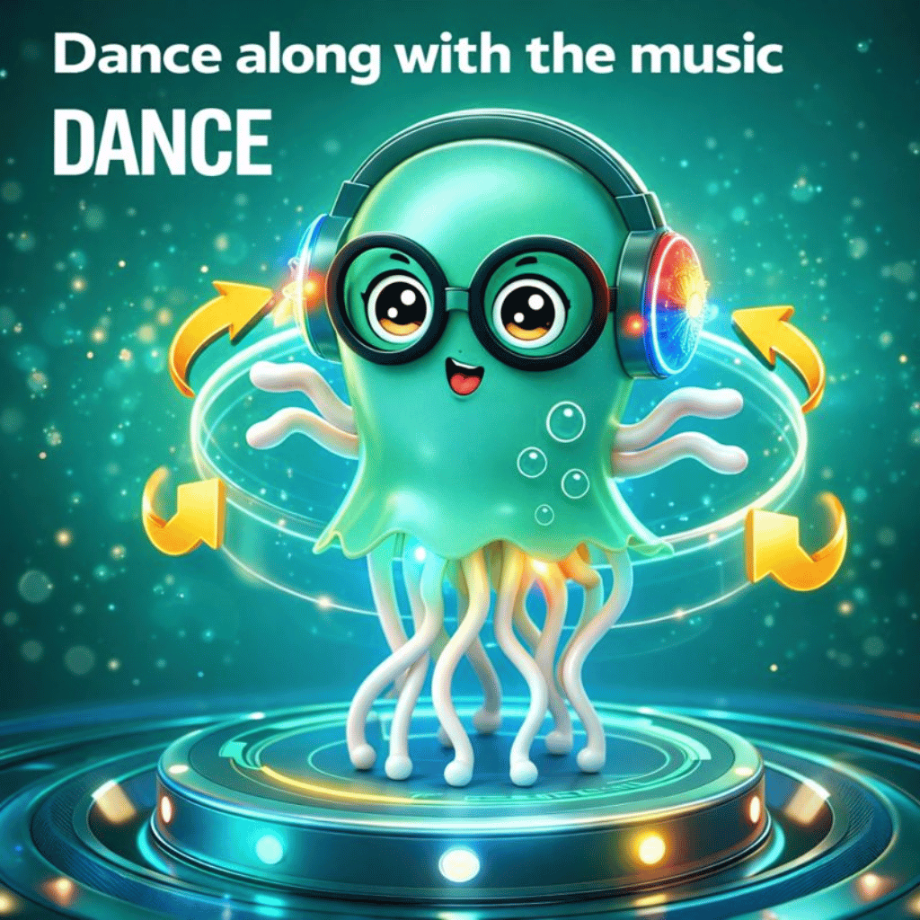 Twist Jellyfish Musical Bump & Go Toy (Lights + Sound)